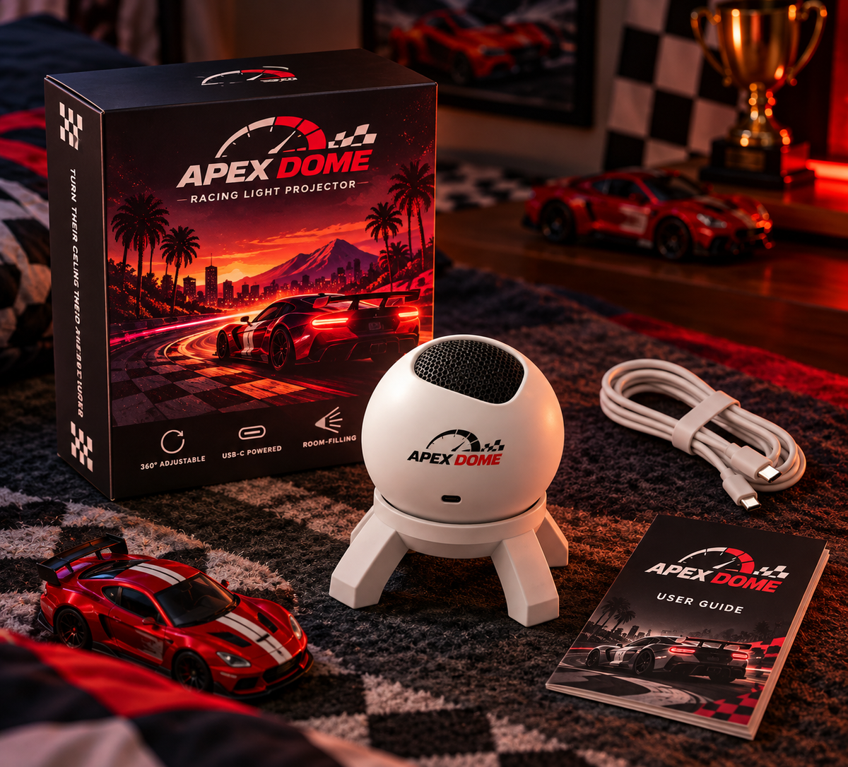Apex Dome™ Racetrack Light Projector
